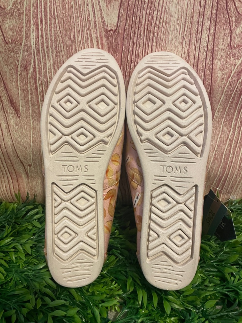 Toms Women’s Alpargata Dusty Blush Fortune Cookies Print Slip On Shoes - Picture 4 of 9